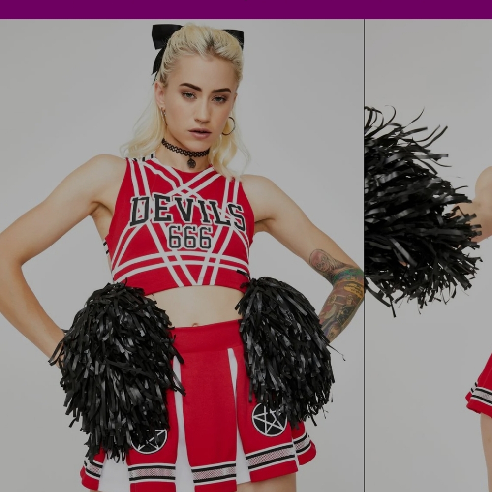 Dolls Kill Cheerleader Costume